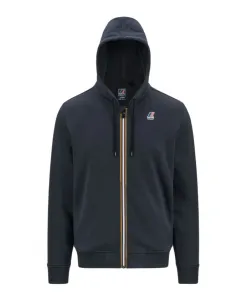 Синее пальто унисекс из фетровой ткани арнел K-Way, синий