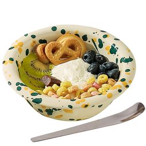 Чаши KAWASIMAYA, 7-Inch Yogurt Bowl (Mango Bubble)+Yogurt Spoon