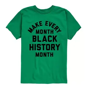 Футболка для мальчиков 8-20 лет с принтом месяца черной истории Licensed Character, зеленый