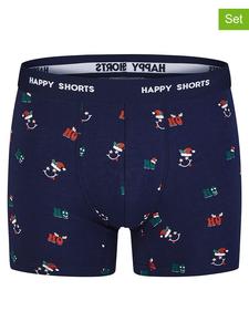 Happy Shorts Комплект из 2 штук: боксерские трусы темно-синего цвета