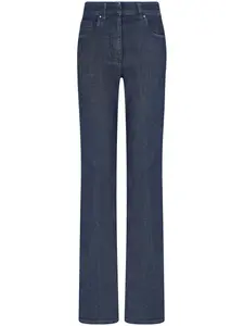 Джинсы bootcut с завышенной талией GIORGIO ARMANI, синий