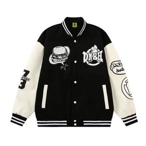 Однобортный пиджак и пальто, комплект из двух предметов толстовка, бейсбольная куртка унисекс DNBH, розовый+толстовка (обычная версия)