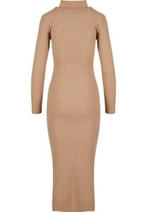 Платье-футляр LONGLSEEVE MOCKNECK Urban Classics, бежевый