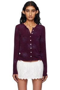 Кардиган Isola с блестками Fruity Booty, фиолетовый