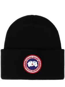 Шапка в рубчик Canada Goose, черный