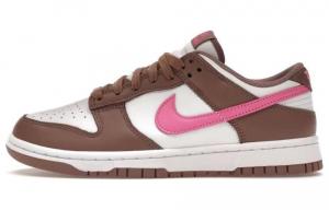 Женские кроссовки для скейтбординга Nike Dunk, Smokey Mauve/White/Playful Pink