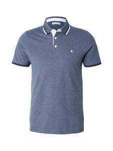 JACK & JONES Футболка 'JJEPAULOS' в цвете Marine Blue, Mottled Blue