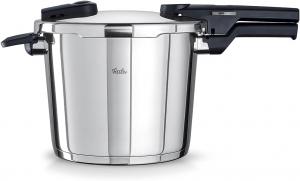 Скороварка Fissler Vitaquick (6 л, Ø 22 см) из нержавеющей стали, 2 уровня приготовления, в комплекте с вставкой, произведено в Германии - подходит для индукционных плит