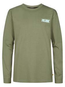 Petrol Industries Лонгслив в зеленом, мятном цвете