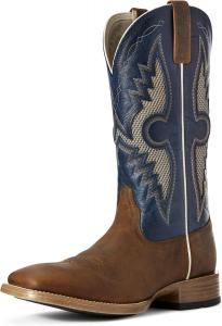 Мужские вестерн-сапоги ARIAT Solado Venttek, Sorrel Crunch/Cowboy Blue