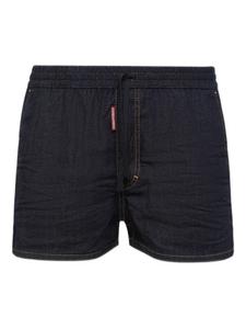 Джинсовые шорты DSQUARED2 с логотипом, синий