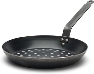 Сковорода для жарки овощей на открытом воздухе De Buyer, перфорированная, с ручкой, 2 мм, Ø 28 - 5490.00