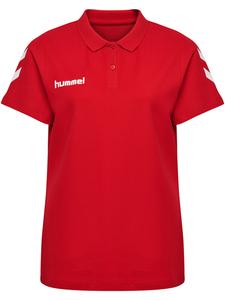 Поло Hummel Hmlgo Cotton Polo Woman, цвет TRUE RED