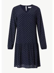 Платье 58A1_глубокого синего цвета comma