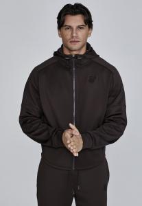 Толстовка SIKSILK Zip-up sweatshirt, Brown