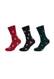 Носки Fun Socks 3 PACK, Candy Canes Cheers/Black