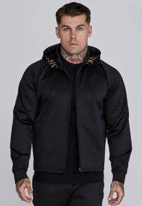 Толстовка SIKSILK Zip-up sweatshirt, Black