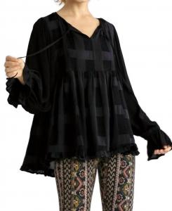 Черный топ-бэбидолл из синели Umgee