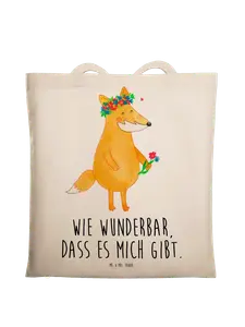 Сумка для переноски Mr & Mrs Panda Fuchs Blumen, кремовый