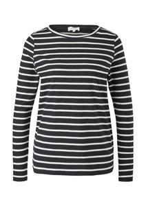 Лонгслив s.Oliver, Black/White