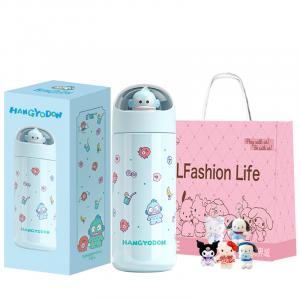 Набор подарочных термостаканов 400 мл Sanrio, Half Fishman Thermos Mug + Lflife Gift Bag + Pendant