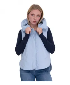 Стеганый жилет с несъемным капюшоном Peuterey, синий