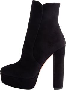 Wo wagas Женские ботильоны на высоком массивном каблуке с платформой, зауженный носок, молнии, вечерние, для шопинга и повседневной носки, размеры 4-16 US