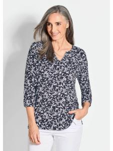 Блузка GOLDNER, цвет schwarz/gemustert