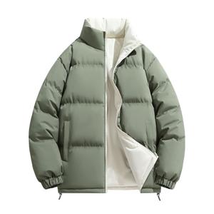 Пуховик парка унисекс FKFT, зеленый (reversible)