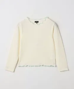 Пуловер с присборенными рукавами, длинные рукава/Детский размер 100-130 см United Arrows Green Relaxing Label, цвет Off White