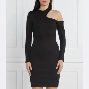 Платье из нермина Hugo, черный