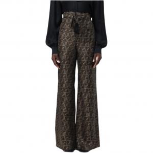 FENDI Женские повседневные брюки серого цвета