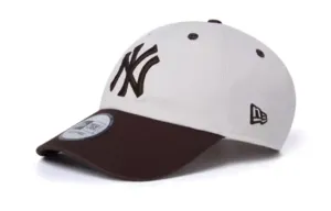 New Era Хлопковая бейсболка унисекс коричневая, Brown