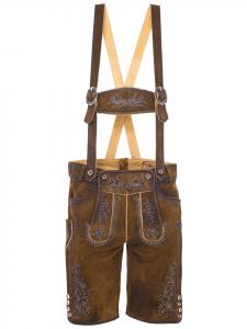 Кожаные брюки LUDWIG в крапинку темно-коричневого цвета Gwandler