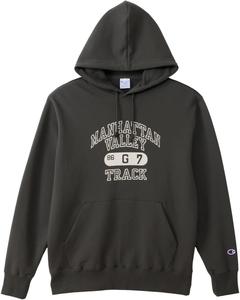 Мужская повседневная толстовка Champion с длинным рукавом, изготовлена из переработанного полиэстера и хлопка производства США, черный