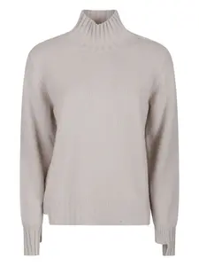 Кашемировый свитер с высоким воротом Canessa, серый