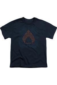 Футболка с коротким рукавом для подростков "Aquaman" в стиле пейсли Gildan, темно-синий