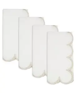 Салфетка с фестончатым краем, набор из 4 шт. Saro Lifestyle, champagne