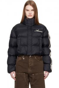 Укороченная пуховая куртка Bones Amiri, черный