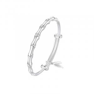 Нишевые дизайнерские браслеты для женщин VIVIWELL, Step By Step Bamboo Leaf Glossy Bracelet
