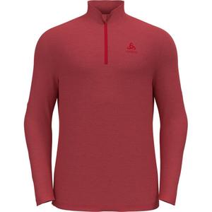 Пуловер среднего слоя 1/2 молнии Odlo, красный