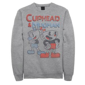 Мужской свитшот Cuphead And Mugman Dynamic Duo Vintage Licensed Character