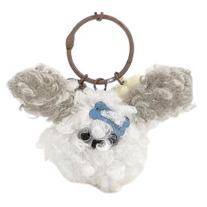 Плюшевая игрушка liancao с завитками и стальным зажимом для щенка, украшение для сумки, высота 15см X3COMMUNE, Coffee