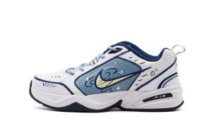 Nike Air Monarch 4 низкие массивные кроссовки unisex blue white