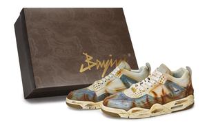 Jordan Кроссовки Air 4 Vintage Unisex Mid top Red/Brown/Blue