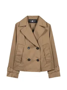 Двубортное пальто-пиджак Luisa Cerano, коричневый