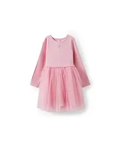 Платье Harper с длинными рукавами для девочек COTTON ON, розовый