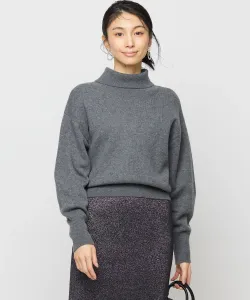 Вязаный свитер с высоким воротником из смеси шерсти и кашемира Suite, цвет Charcoal Gray [004]