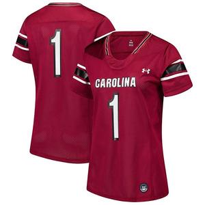 Женская реплика футбольной майки #1 Garnet South Carolina Gamecocks Under Armour