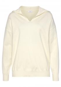 Толстовка с капюшоном LASCANA Sweater, кремовый